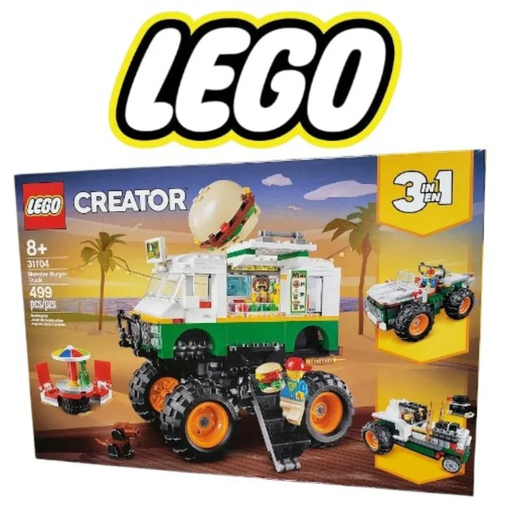 RETIRED LEGO Creator 3in1 Monster Burger Truck 31104 Food Vehicle SEALED NEW 499